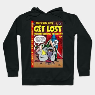 Get Lost Comics 1954, Vintage Comic Book Cover Art Hoodie